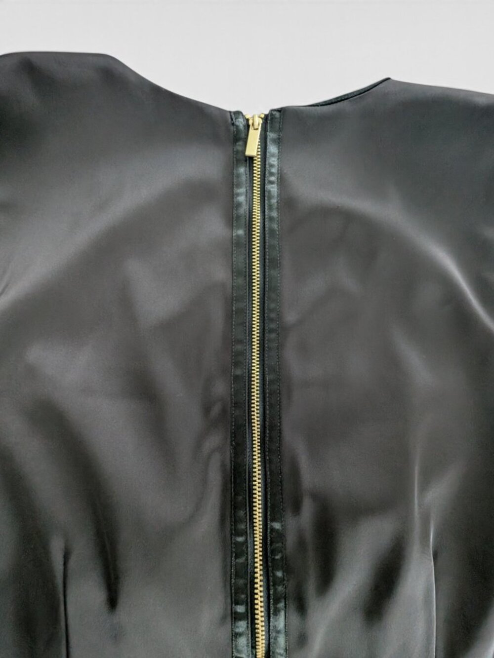 Anthropologie Satin Bodycon Mini Dress Size 12 Deep Brown NWT - Picture 2 of 10